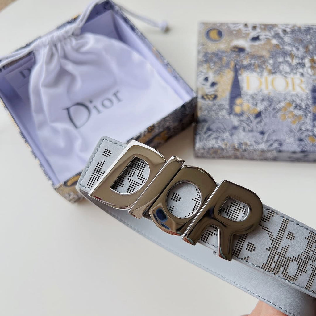 Dior Printed Silver Buckle Belt – DB019