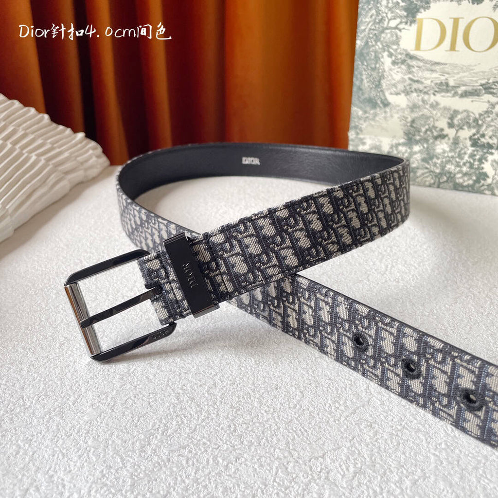 Belt Beige and Black Micro Dior Oblique – DB021