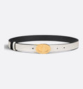 Dior Reversible Belt 30 Montaigne in White – DB025
