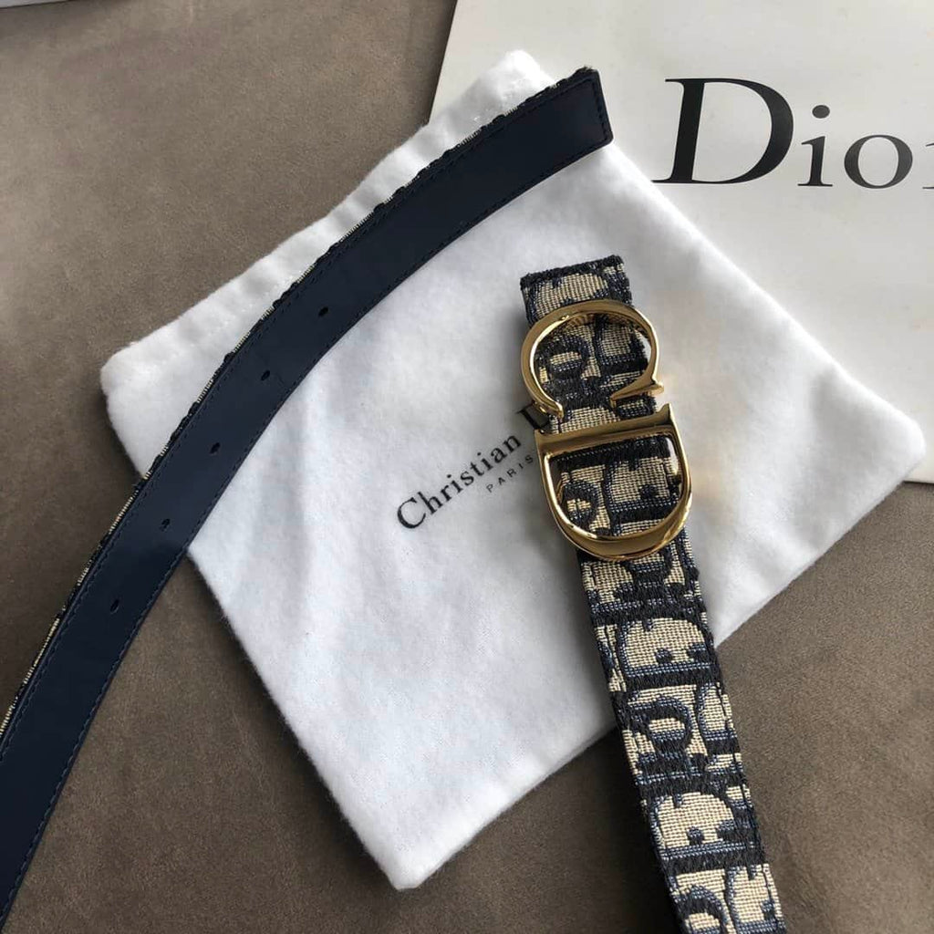 30 MONTAIGE REVERSIBLE BELT BLUE SMOOTH CALFSKIN – DB009