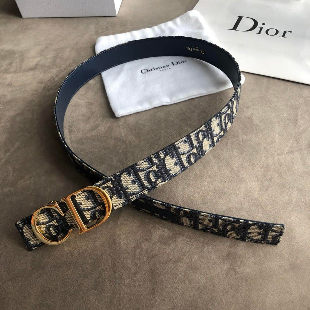 30 MONTAIGE REVERSIBLE BELT BLUE SMOOTH CALFSKIN – DB009
