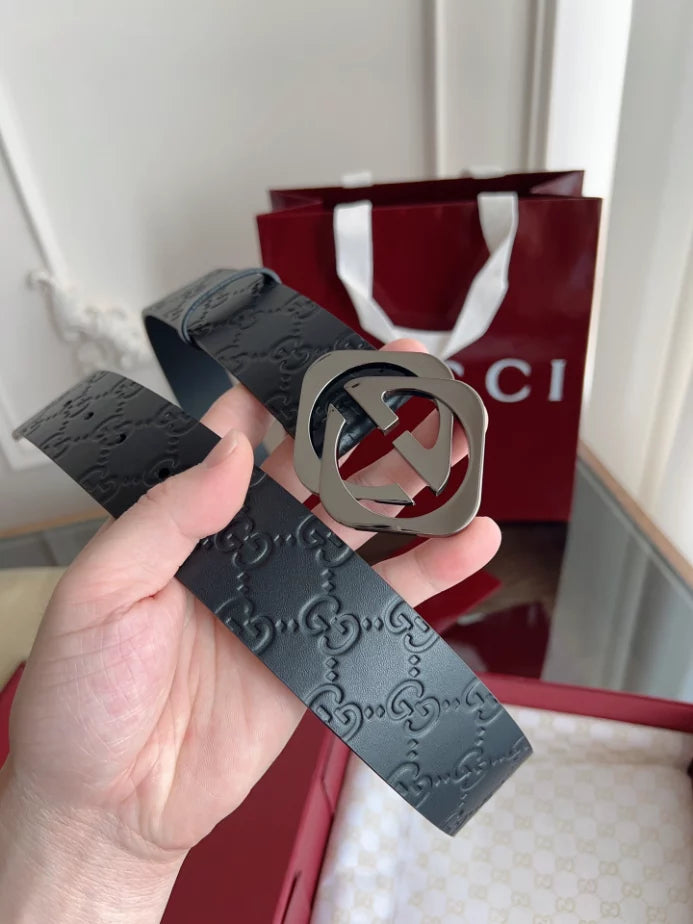 GUCCI INTERLOCKING G SQUARE BUCKLE BELT – GB052