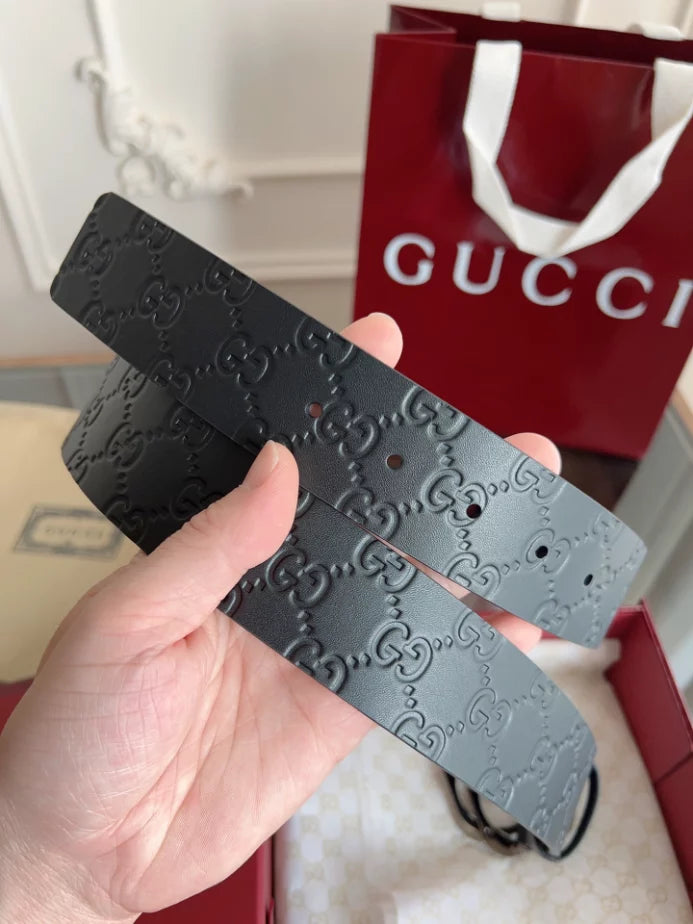 GUCCI INTERLOCKING G SQUARE BUCKLE BELT – GB052
