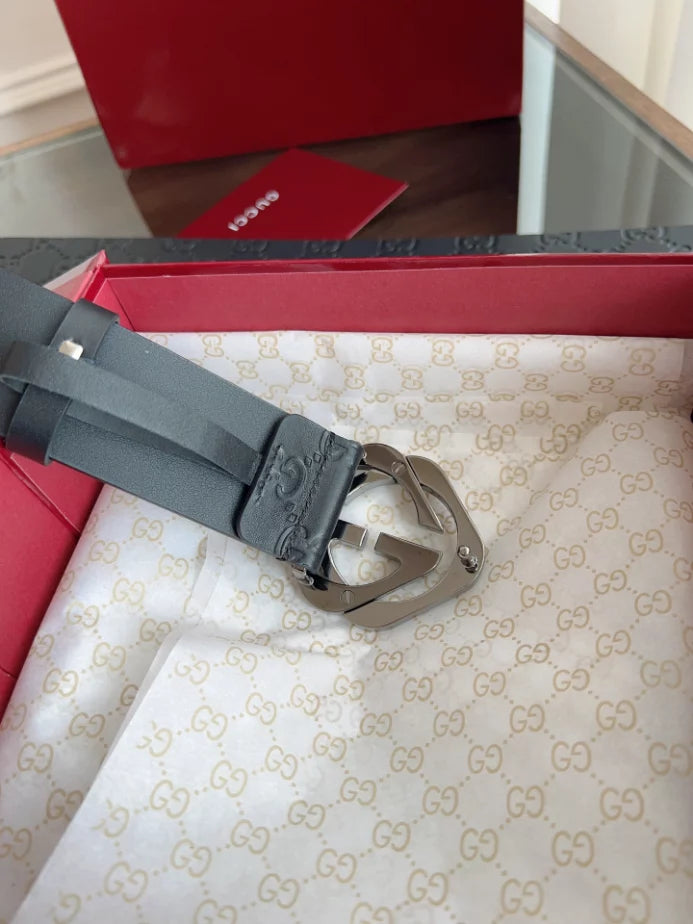 GUCCI INTERLOCKING G SQUARE BUCKLE BELT – GB052