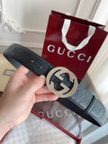 GUCCI SIGNATURE LEATHER BELT – GB053