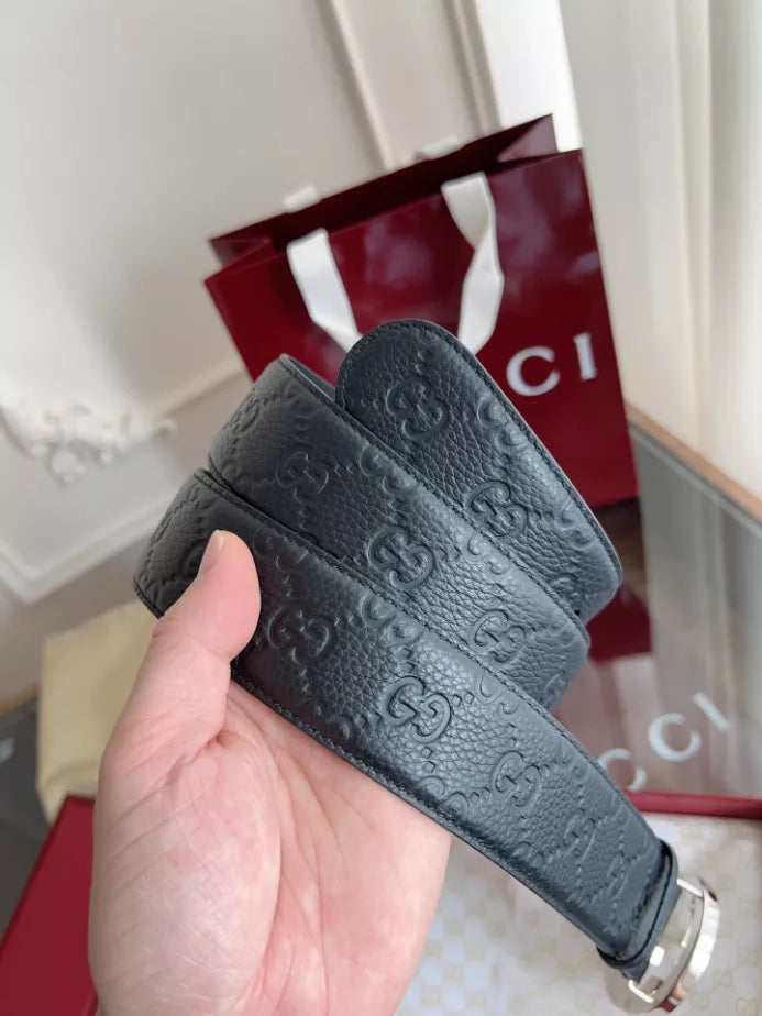 GUCCI SIGNATURE LEATHER BELT – GB053