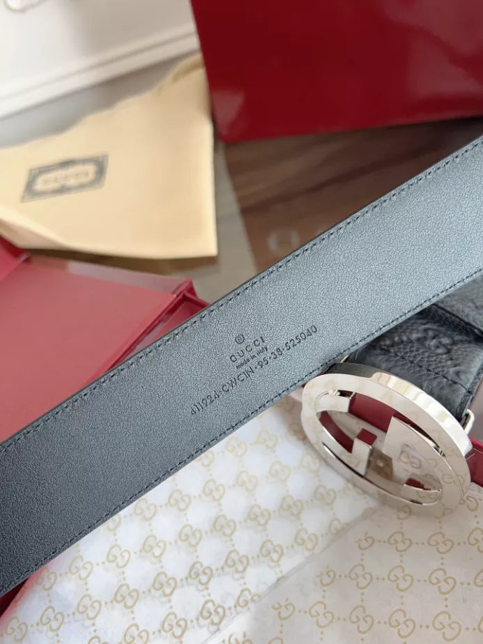GUCCI SIGNATURE LEATHER BELT – GB053