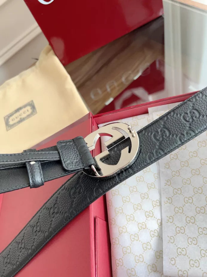 GUCCI SIGNATURE LEATHER BELT – GB053
