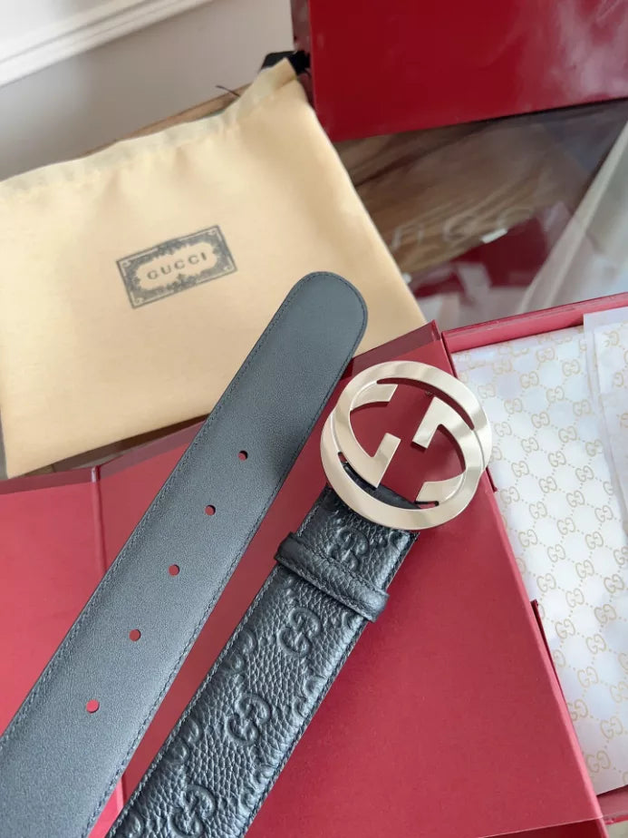 GUCCI SIGNATURE LEATHER BELT – GB053