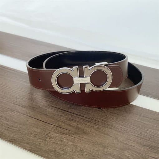 FERRAGAMO REVERSIBLE AND ADJUSTABLE GANCINI BELT – FB003