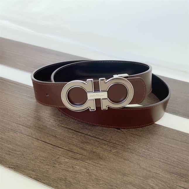 FERRAGAMO REVERSIBLE AND ADJUSTABLE GANCINI BELT – FB003
