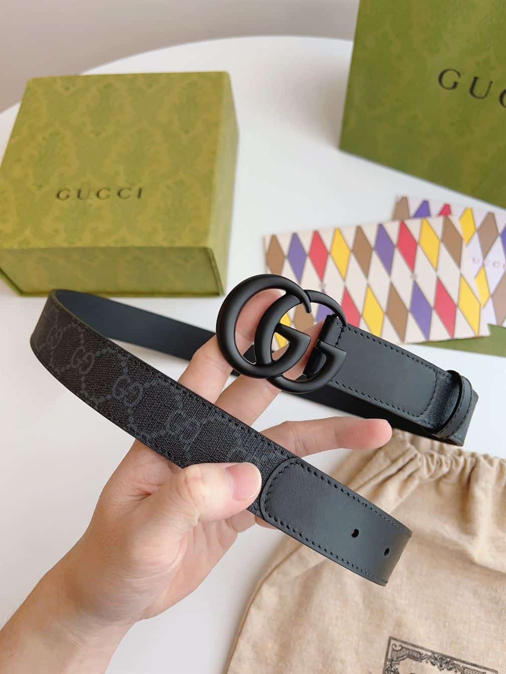 GUCCI BELT IN GG SUPREME FABRIC – GB029