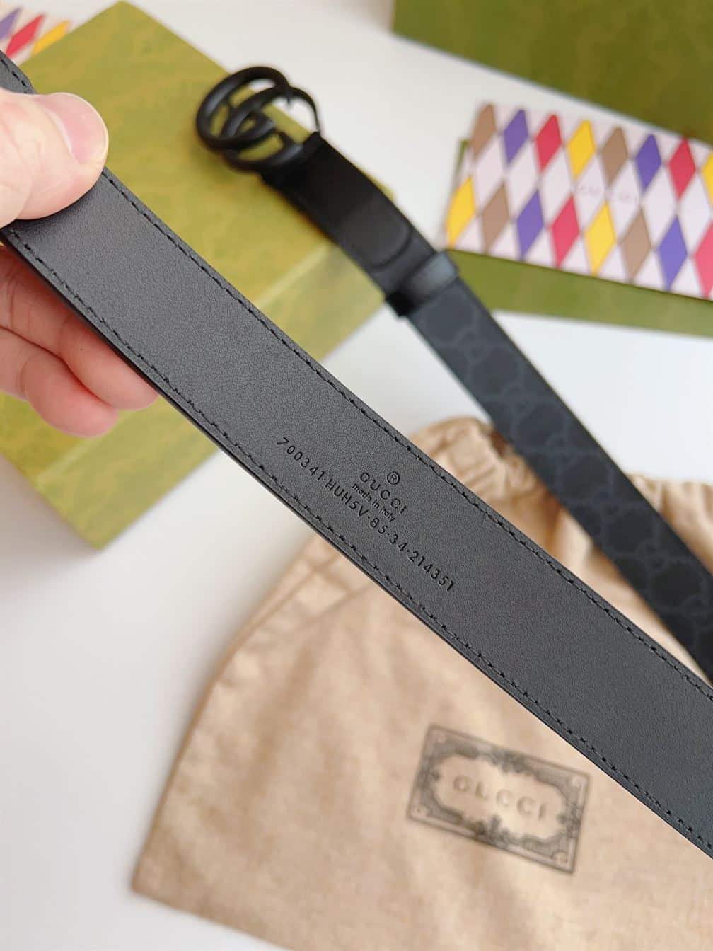 GUCCI BELT IN GG SUPREME FABRIC – GB029