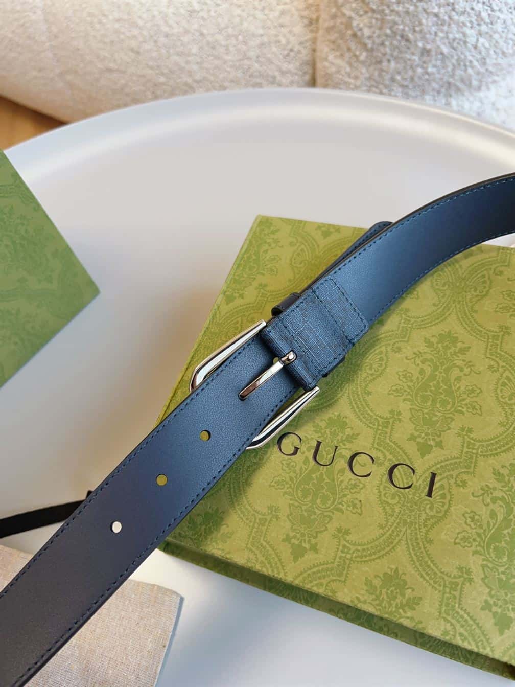 GUCCI BELT WITH INTERLOCKING G DETAIL – GB038