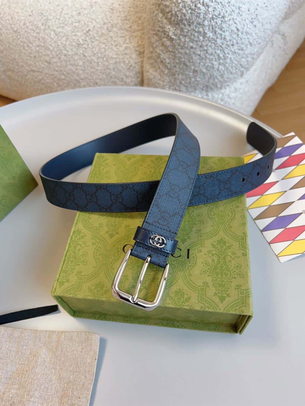 GUCCI BELT WITH INTERLOCKING G DETAIL – GB038
