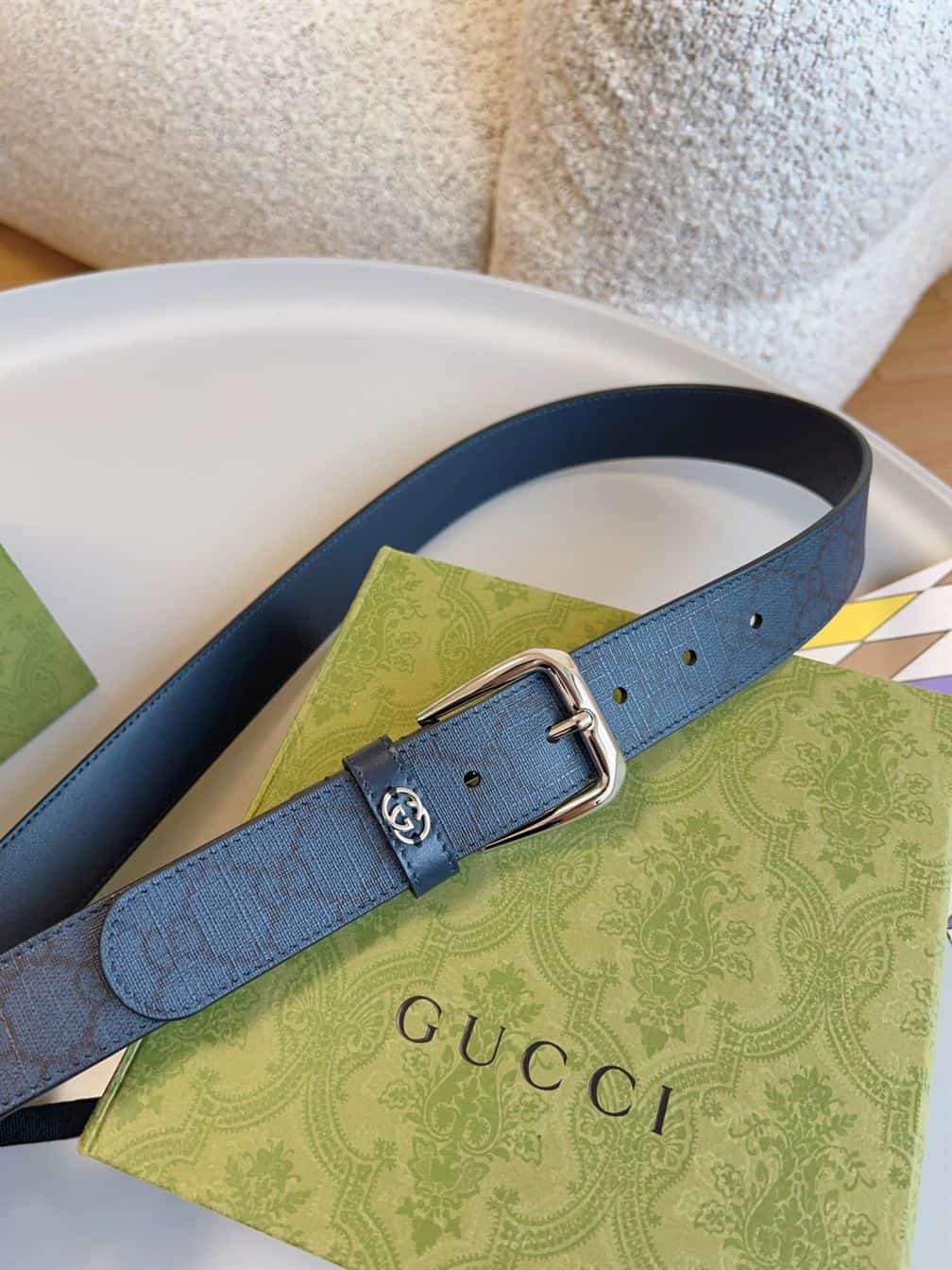 GUCCI BELT WITH INTERLOCKING G DETAIL – GB038