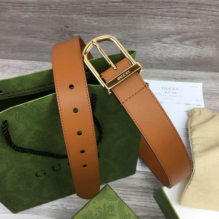 GUCCI BELT WITH INTERLOCKING G DETAIL – GB040