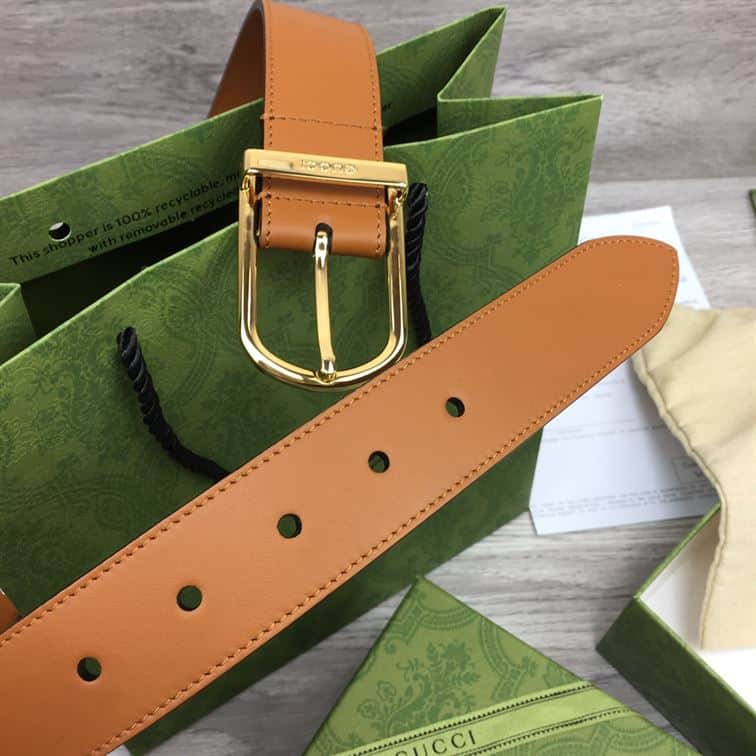 GUCCI BELT WITH INTERLOCKING G DETAIL – GB040