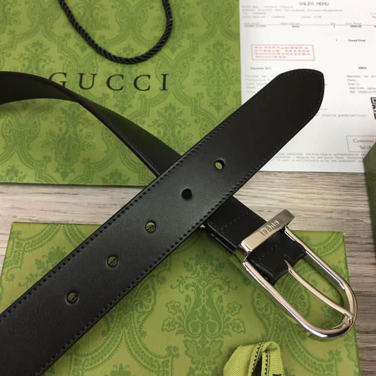 GUCCI BELT WITH INTERLOCKING G DETAIL – GB041