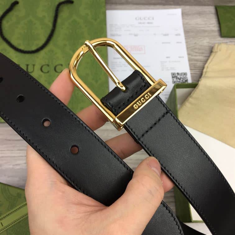 GUCCI BELT WITH INTERLOCKING G DETAIL – GB041
