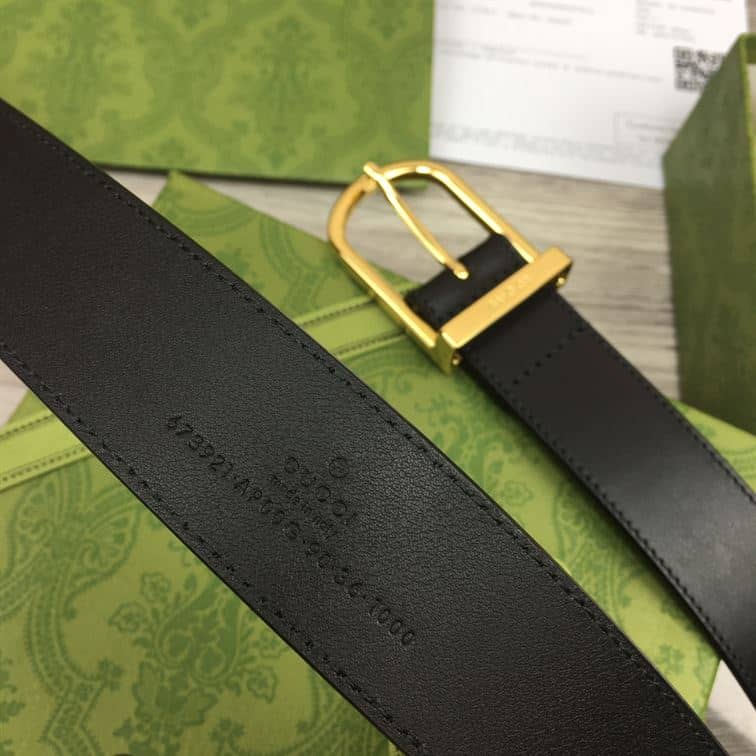 GUCCI BELT WITH INTERLOCKING G DETAIL – GB041