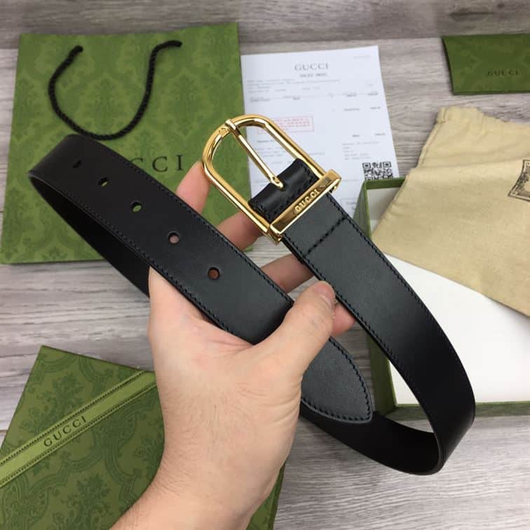 GUCCI BELT WITH INTERLOCKING G DETAIL – GB041