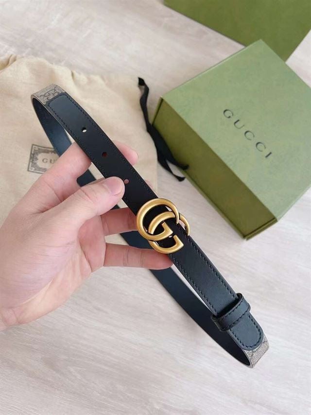 GUCCI GG BELT WITH DOUBLE G BUCKLE – GB005