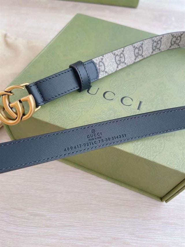 GUCCI GG BELT WITH DOUBLE G BUCKLE – GB005