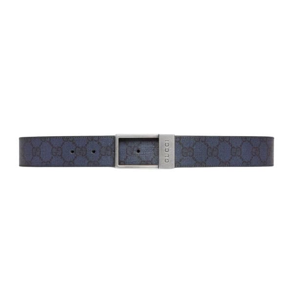 GUCCI GG BELT WITH RECTANGULAR BUCKLE – GB043