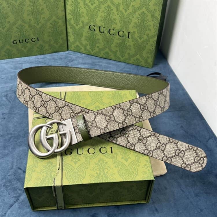 GUCCI GG MARMONT REVERSIBLE BELT IN BEIGE – GB030
