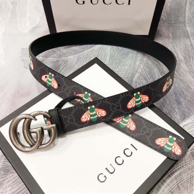 GUCCI GG MARMONT THIN BELT WITH BEES – GB033