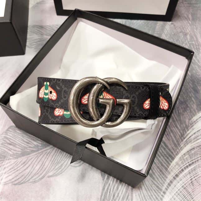 GUCCI GG MARMONT THIN BELT WITH BEES – GB033