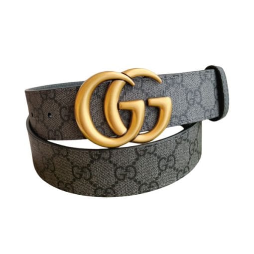 GUCCI LEATHER BELT WITH DOUBLE G – GB031