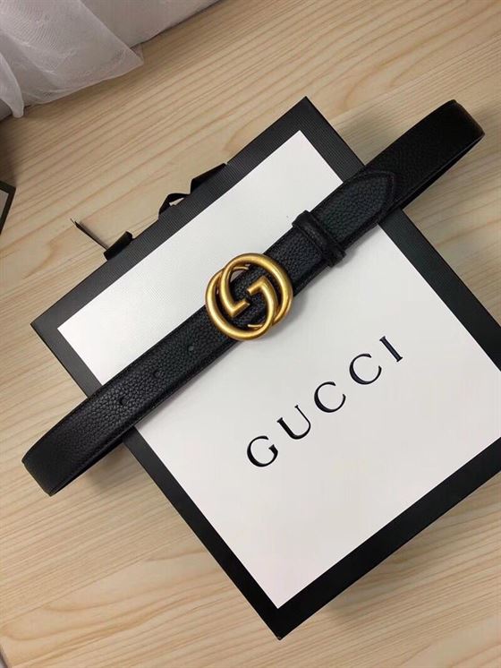 GUCCI MEN’S INTERLOCKING GG REVERSIBLE LEATHER BELT – GB020