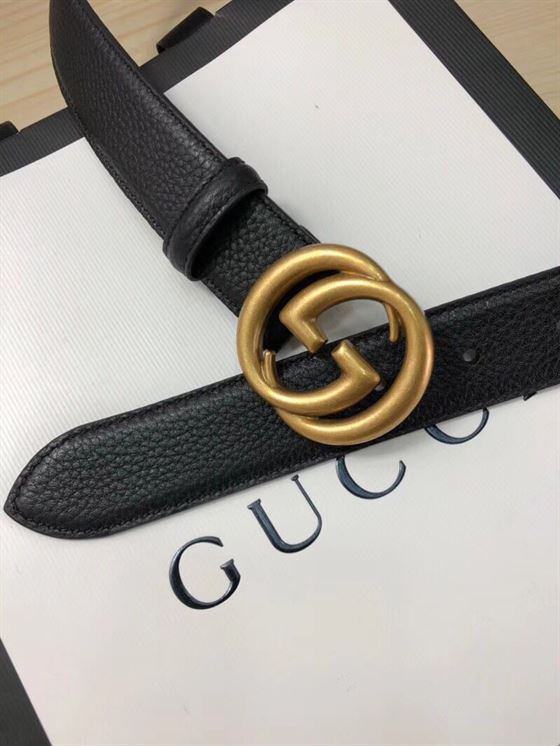 GUCCI MEN’S INTERLOCKING GG REVERSIBLE LEATHER BELT – GB020