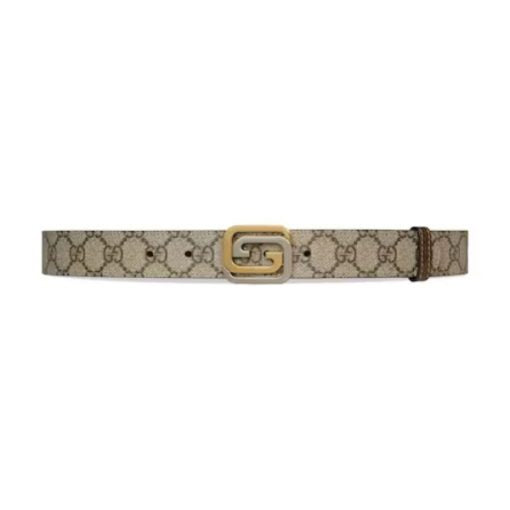 GUCCI REVERSIBLE BELT WITH SQUARED INTERLOCKING G – GB022