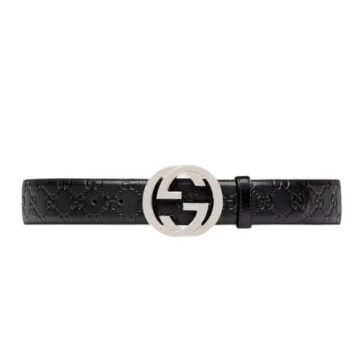 GUCCI SIGNATURE LEATHER BELT – GB007