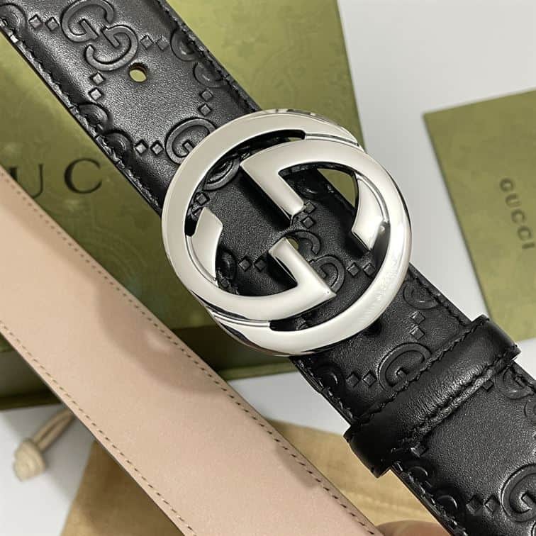 GUCCI SIGNATURE LEATHER BELT – GB007
