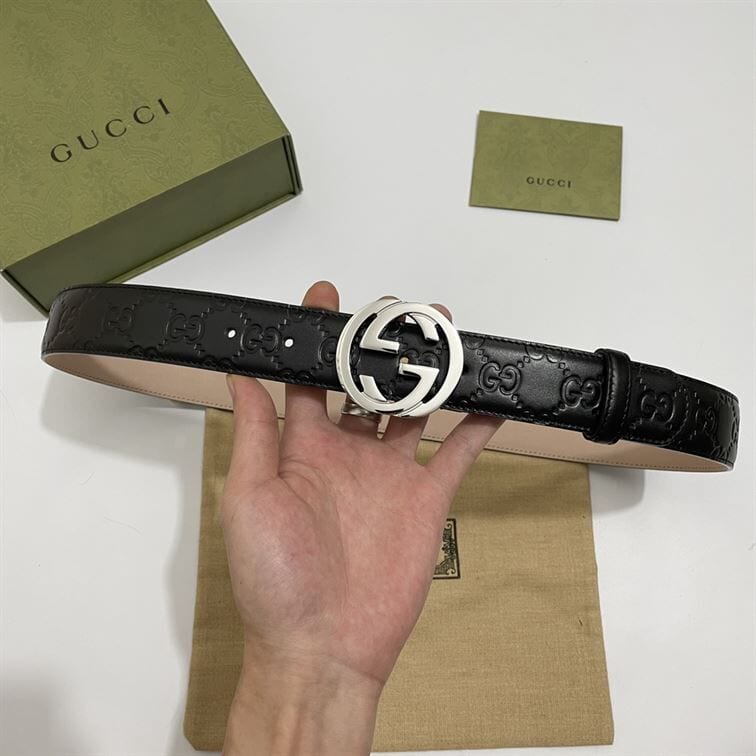 GUCCI SIGNATURE LEATHER BELT – GB007