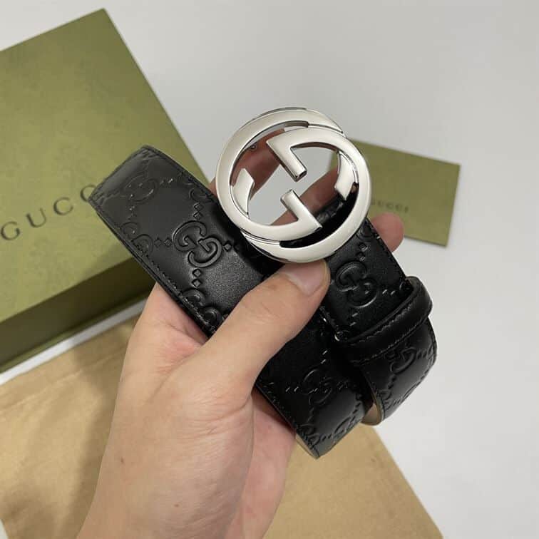 GUCCI SIGNATURE LEATHER BELT – GB007