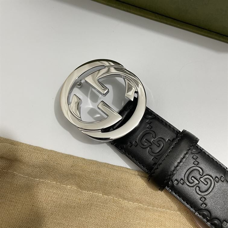 GUCCI SIGNATURE LEATHER BELT – GB007
