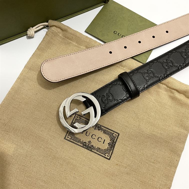 GUCCI SIGNATURE LEATHER BELT – GB007