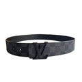 LOUIS VUITTON BELT INITIALES DAMIER GRAPHITE BLACK GREY – LBE019