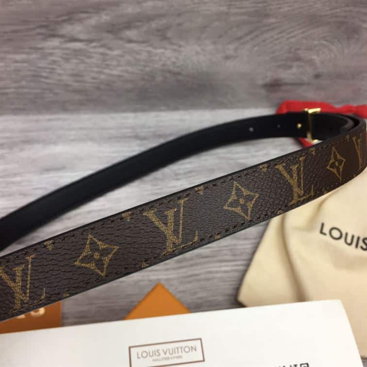 LOUIS VUITTON BELT LV INITIALES RESERSIBLE MONOGRAM 1W NOIR BLACK/BROWN – LBE004