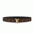 LOUIS VUITTON BELT LV INITIALES RESERSIBLE MONOGRAM 1W NOIR BLACK/BROWN – LBE004