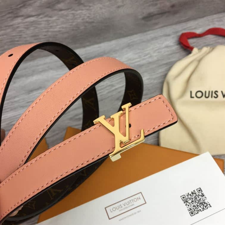LOUIS VUITTON BELT LV INITIALES RESERSIBLE MONOGRAM ROSE POUDRE – LBE003