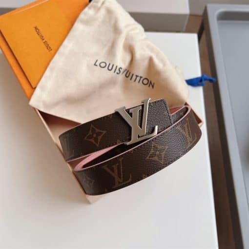 LOUIS VUITTON BELT LV INITIALES RESERSIBLE MONOGRAM ROSE POUDRE – LBE045