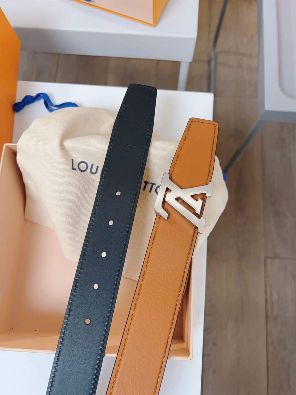 LOUIS VUITTON HERITAGE 35MM REVERSIBLE BELT – LBE025