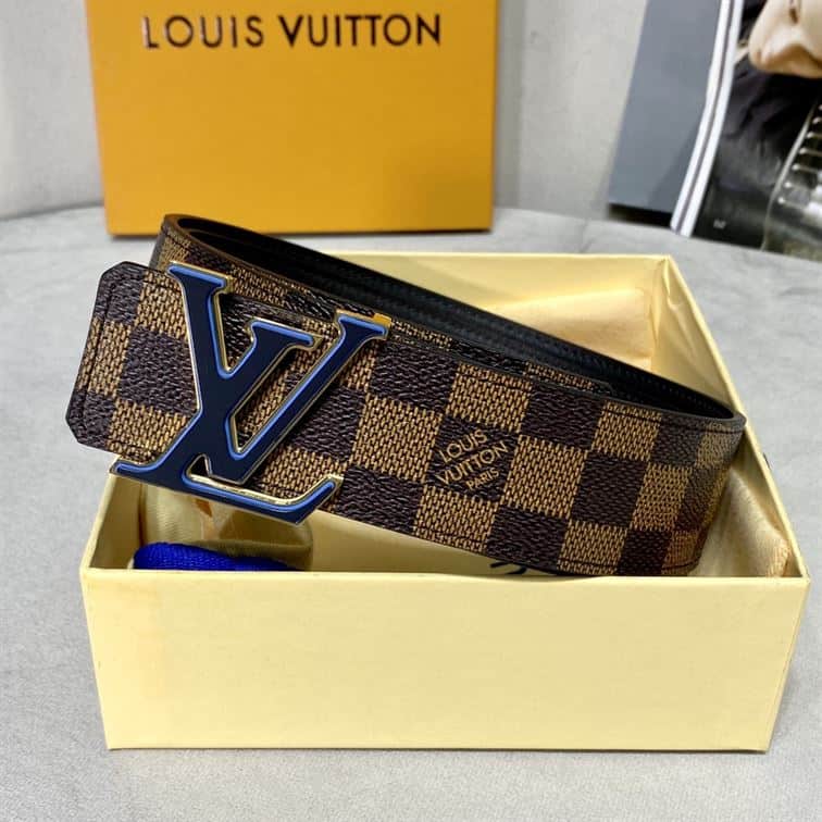 LOUIS VUITTON INITIALES 40MM REVERSIBLE DAMIER EBENE CANVAS BELT – LBE021