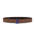 LOUIS VUITTON INITIALES 40MM REVERSIBLE DAMIER EBENE CANVAS BELT – LBE021